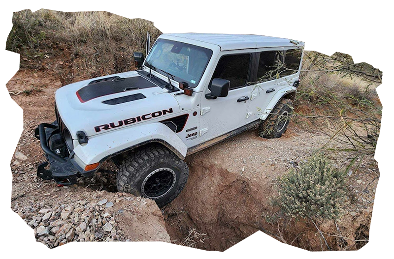 Wild West Off-Road Recovery White Rubicon Jeep